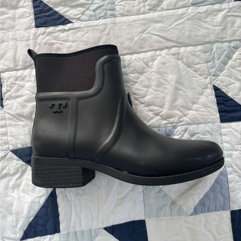 Tory Burch Black Rain Ankle Boots